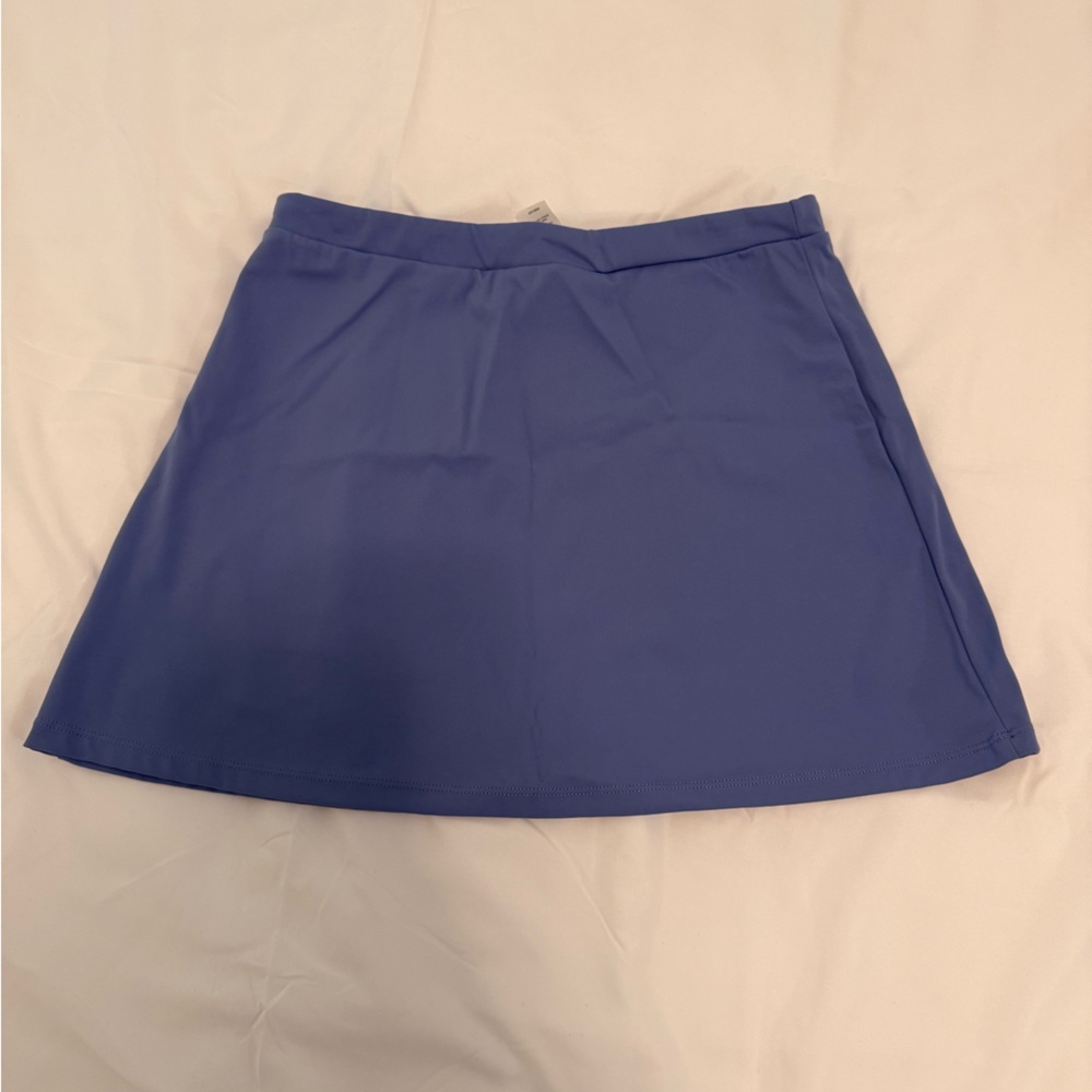 Women's Solid Blue Mini Skirt